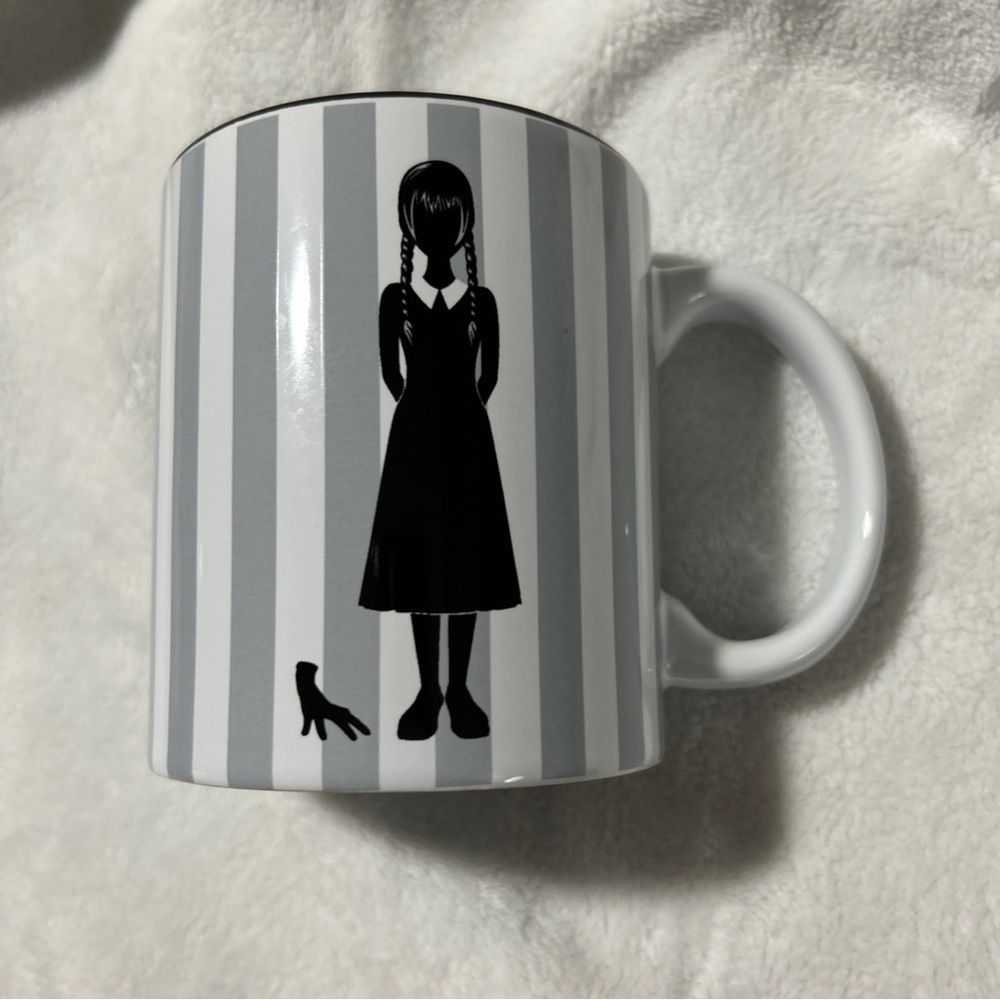 New Wednesday Addams Ceramic Coffee  Mug "On Wednesdays We Wear Black"